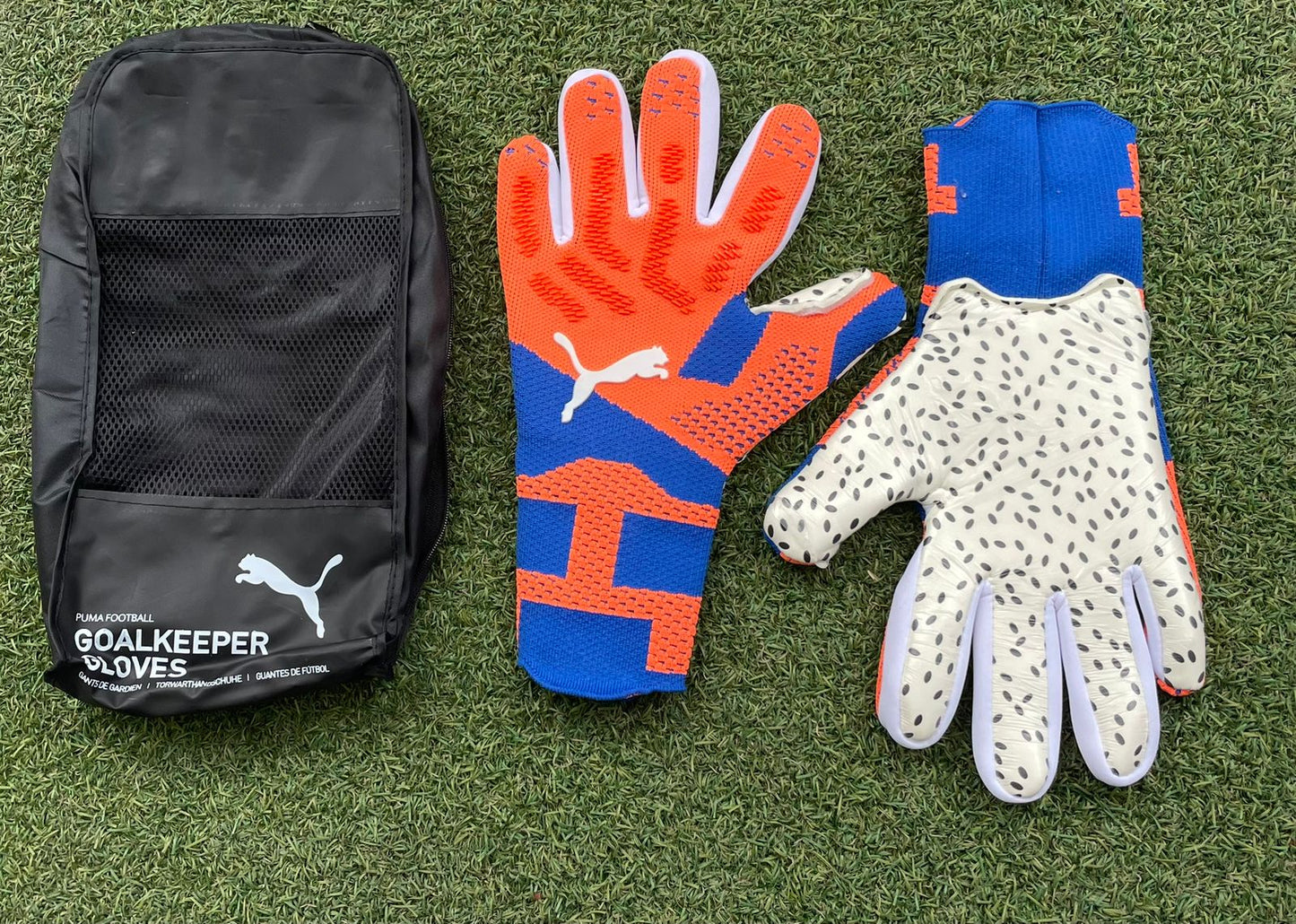 GUANTES FUTURE NARANJA AZUL