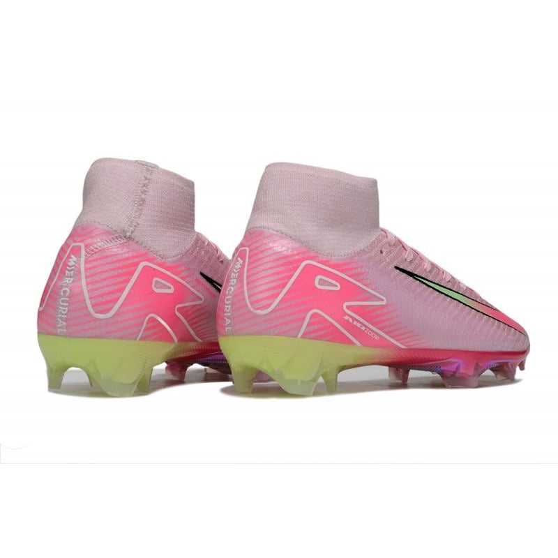 Guayos Mercurial Superfly Rosado Verde Niño