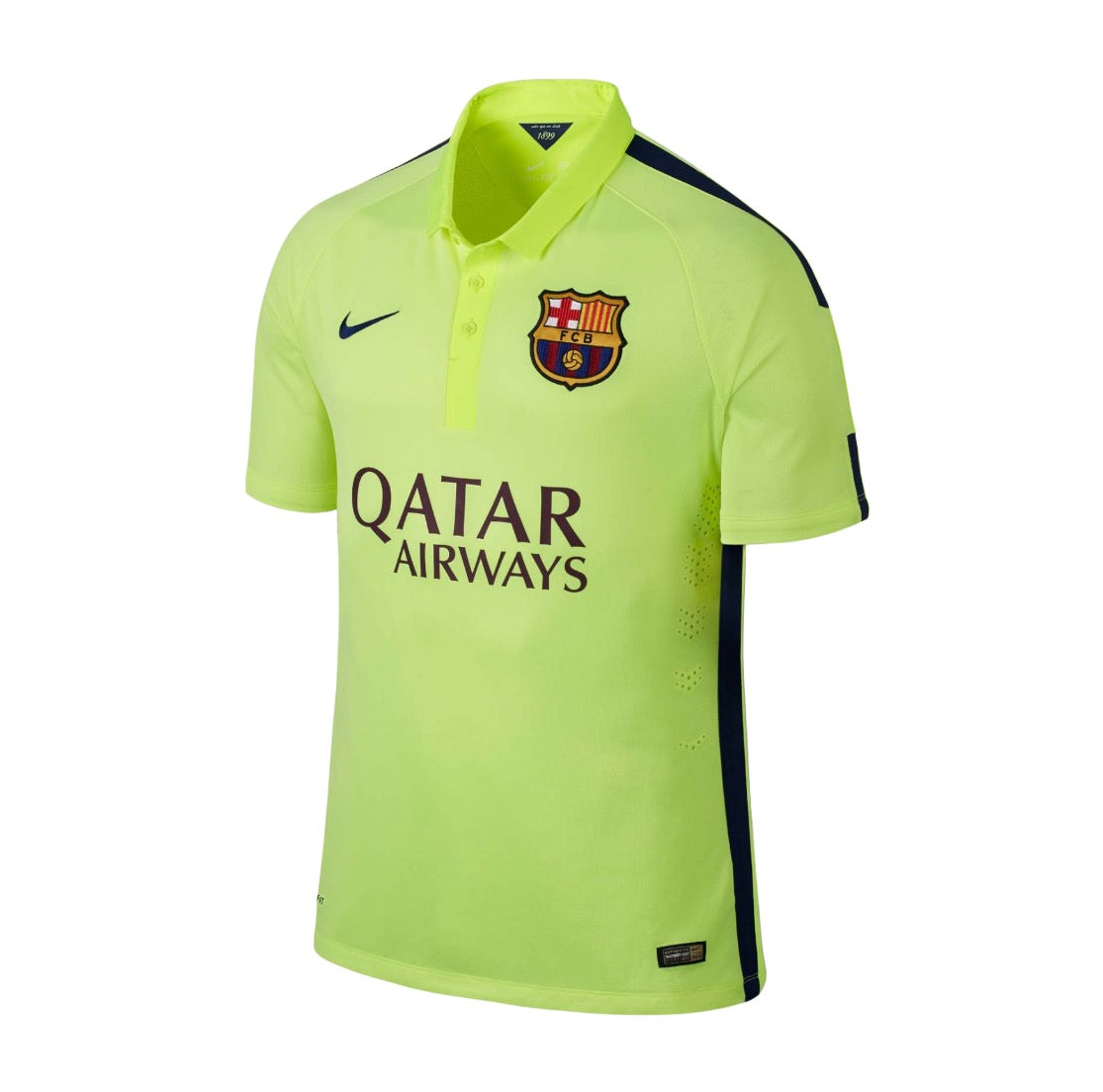 Camiseta Retro Barcelona 2014 2015 Segunda Equipacion Verde