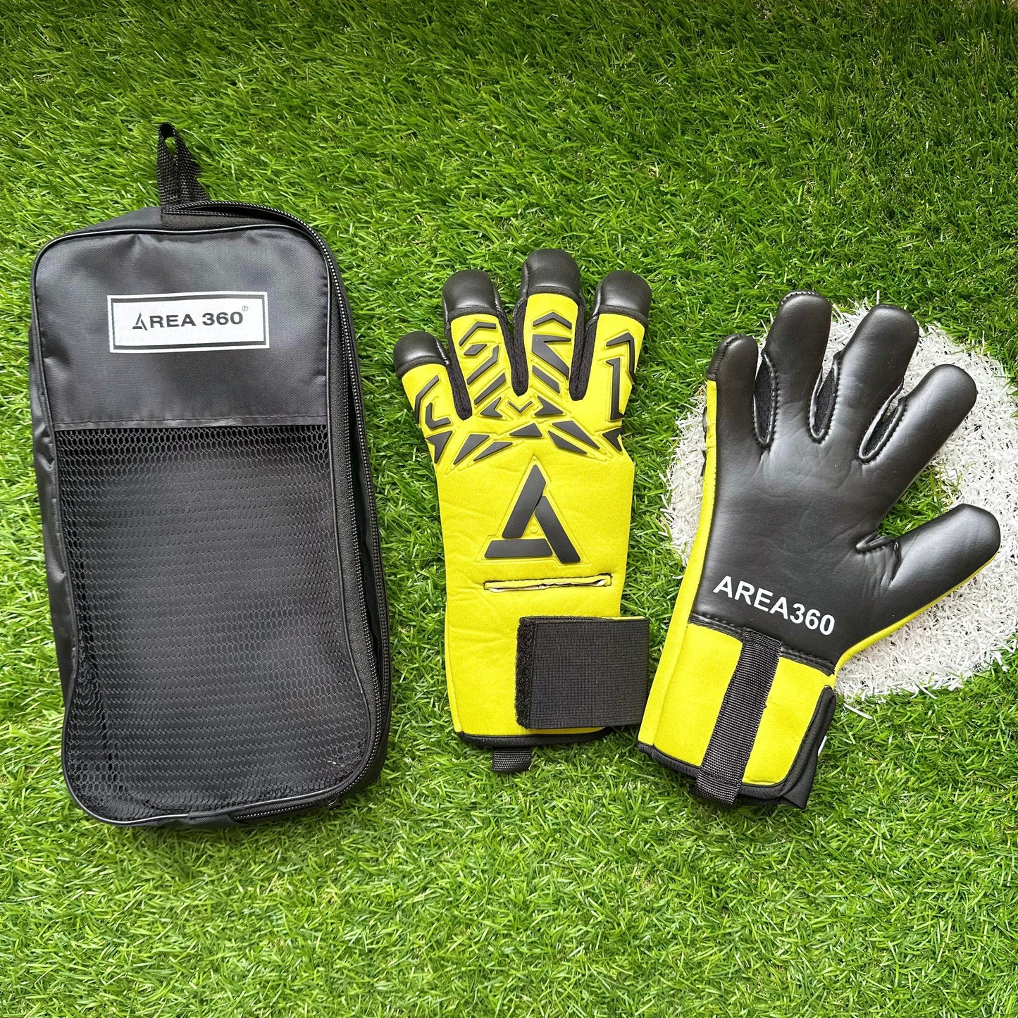 Guantes Pro Area 360 Amarillo Negro Antifracturante