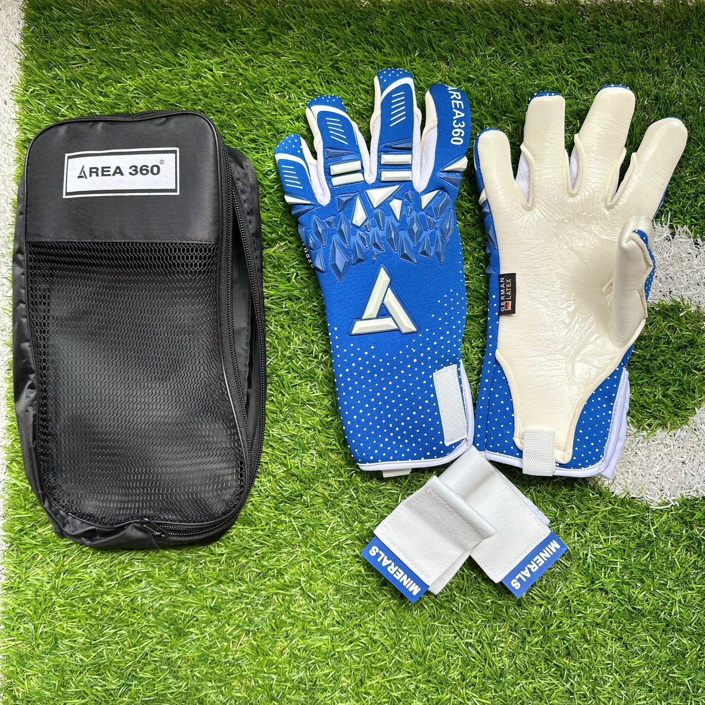 Guantes Pro Area 360 Azul Blanco