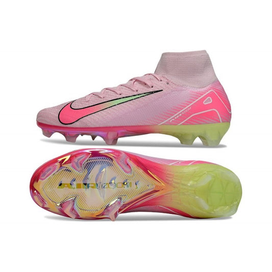 Guayos Mercurial Superfly Rosado Verde Niño