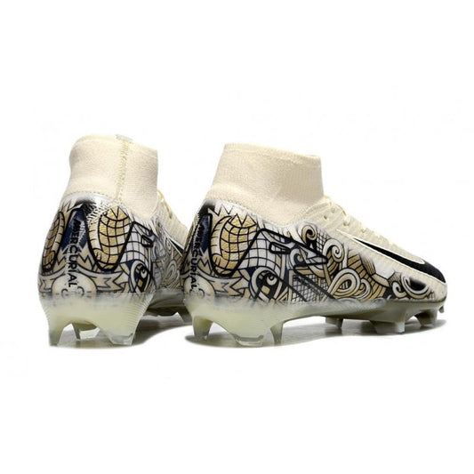 Guayos Mercurial Superfly 16 Beige Graffiti Edition