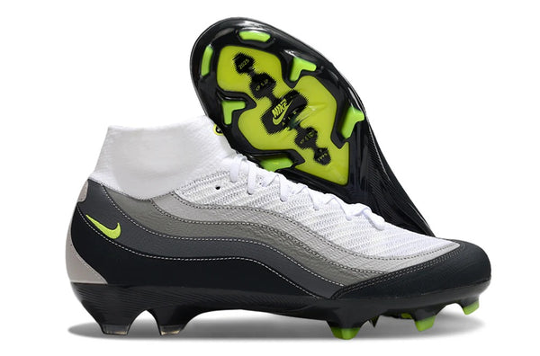 Guayos Phantom Superfly X Elite FG X AM95 Gris Negro/Verde Niño