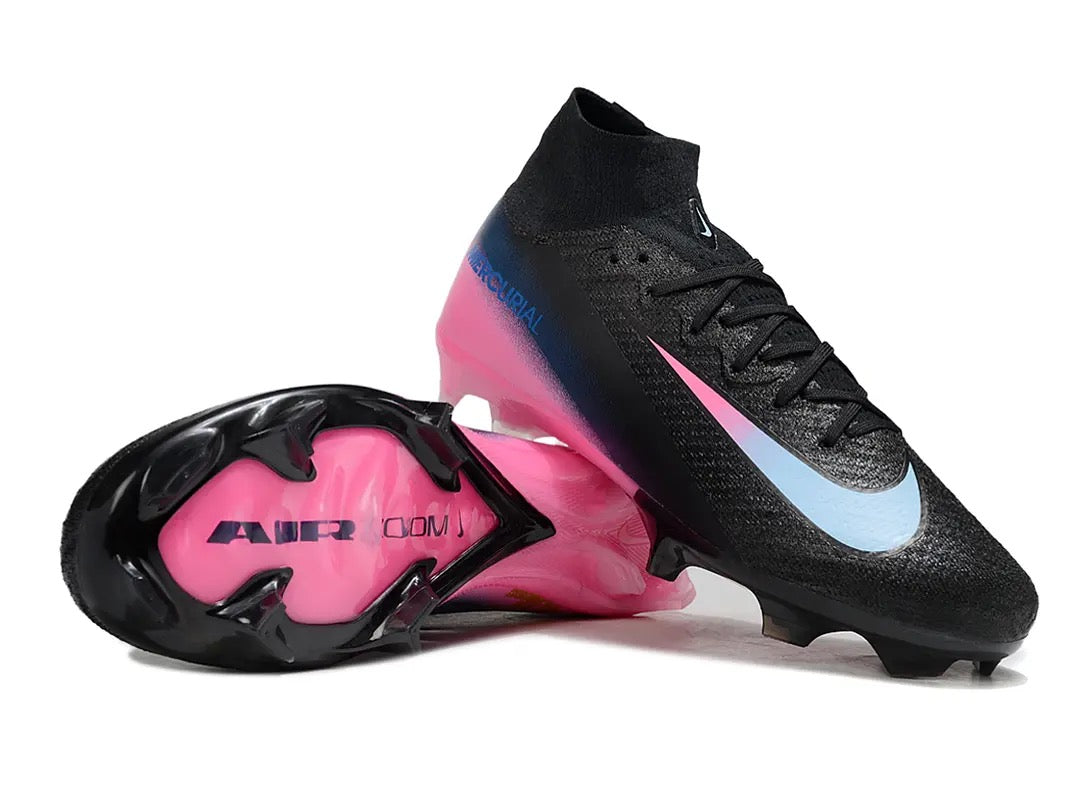 Guayos Mercurial Superfly Elite FG Negro Rosado