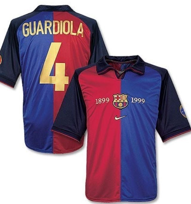 Camiseta Retro Local Fc Barcelona 100 Años