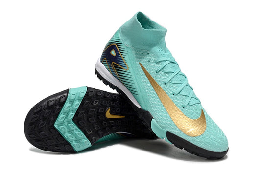 Torretin Mercurial Superfly 11 Aguamarina Dorado Niño
