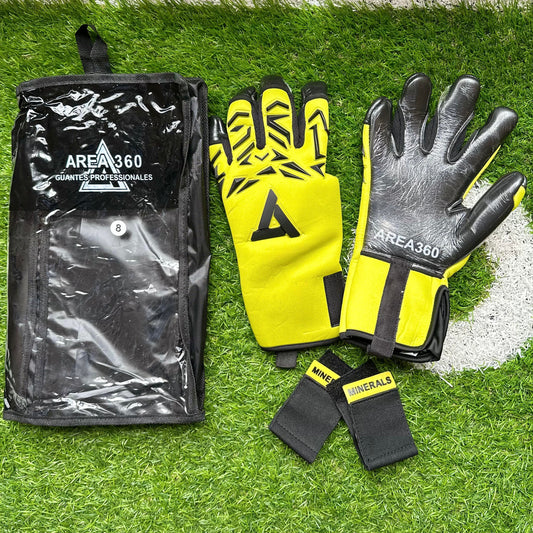 Guantes Pro Area 360 Amarillo Negro