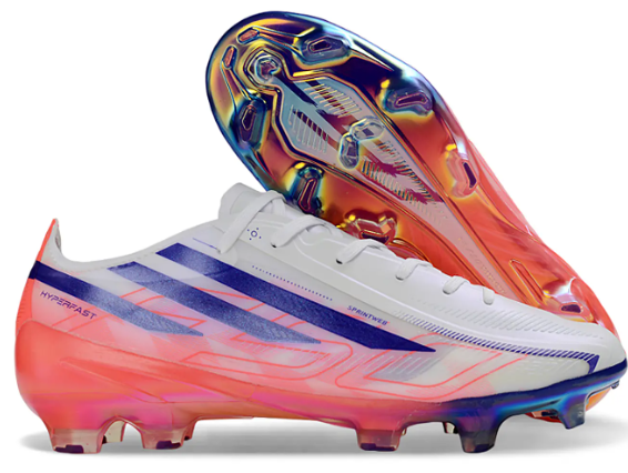 Guayo F50 Hyperfast FG Blanco / Azul / Coral